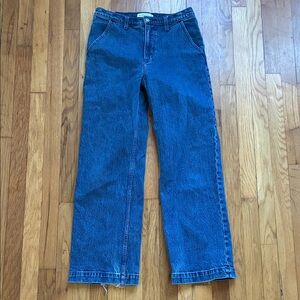 Abercrombie Fitch 90s Relaxed Jean 29 8 Short High Rise Straight Stretch Classic
